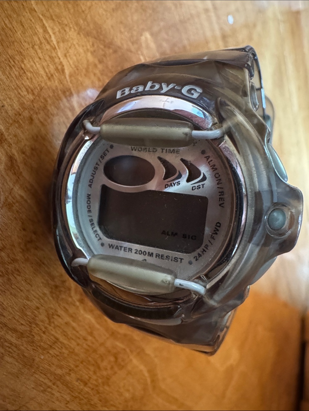 Casio Baby-G Translucent Gray Digital Sport Watch